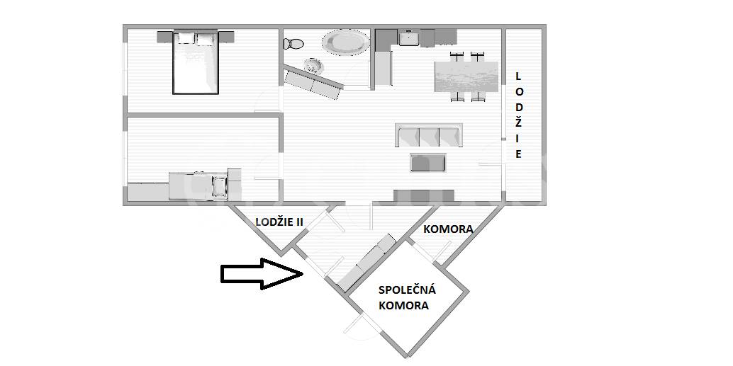 Prodej bytu 3+kk/2xL, OV, 86m2, ul. Zvoncovitá 1969/11, Praha 13 -  Lužiny