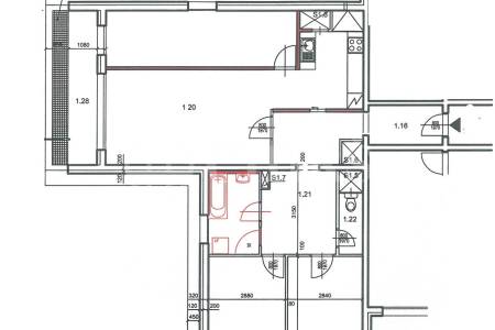 Prodej bytu 3+1 s lodžií ,DV, 120 m2, ul. Sartoriova 30/17, Praha 6 - Břevnov