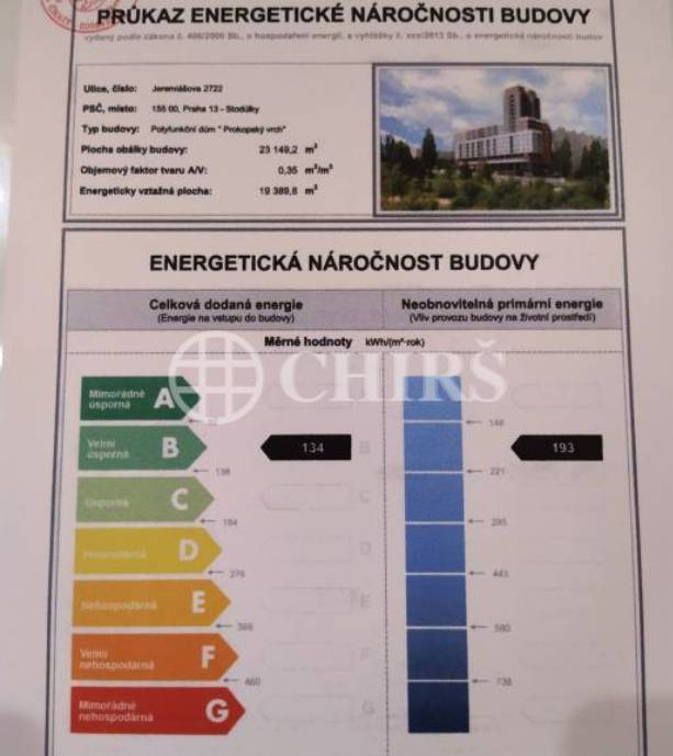 Pronájem bytu 3+kk s lodžií, OV, 90m2, ul. Jeremiášova 2722/2b, Praha 5 - Stodůlky