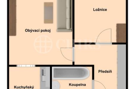 Pronájem bytu 2+kk, OV, 43m2, ul. Petržílkova 2483/40, Praha 5 - Hůrka