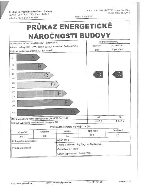Pronájem bytu 2+kk, OV, 57m2, ul. Sazovická 488/2, Praha 5 - Zličín
