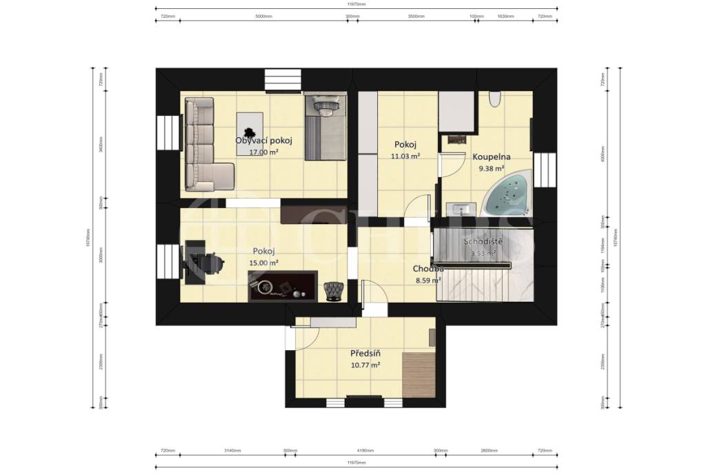 Prodej rodinného domu 6+1 + příslušenství, OV, pozemek 1407m2, ul. Husova 495, Řevnice, Praha - Západ