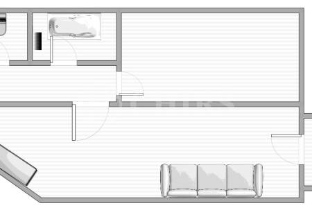 Pronájem bytu 2+kk s balkonem, OV, 45m2, ul.  Wiedermannova 1406/4, Praha 5 - Stodůlky