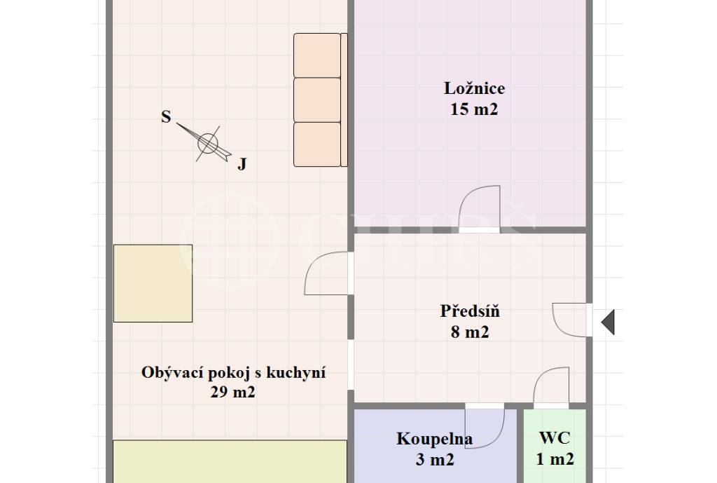 Prodej bytu 2+kk, OV, 60m2, ul. Bělohorská 1654/108, P-6 Břevnov