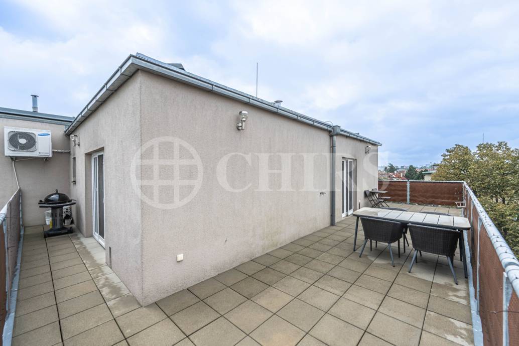 Pronájem bytu 2+kk s terasou, OV, 51m2, ul. Za vokovickou vozovnou 257/6, Praha 6 - Veleslavín