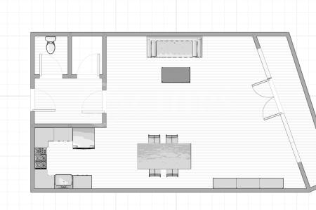 Pronájem bytu 3+kk/T, OV, 70m2, ul. U Kamýku 284/11, Praha 4 - Kamýk