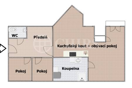 Pronájem bytu 3+kk s balkónem, OV, 71 m2, ul. Eliášova 279/1, Praha 6 - Dejvice 