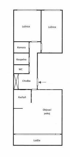 Prodej bytu 3+1 s lodžií, OV, 73m2, ul. Laudova 1007/21, Praha 6 - Řepy