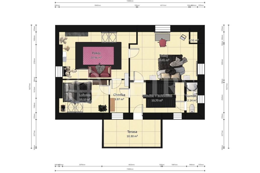 Prodej rodinného domu 6+1 + příslušenství, OV, pozemek 1407m2, ul. Husova 495, Řevnice, Praha - Západ