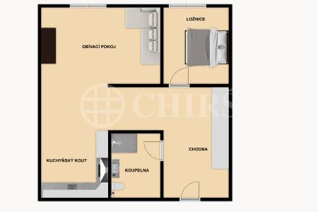 Pronájem bytu 2+kk, DV, 41m2, ul. Jánského 2371/89, Praha 5 - Stodůlky