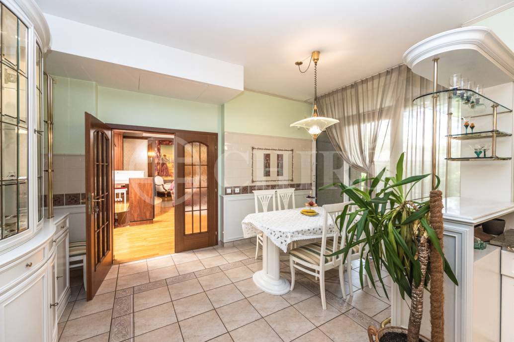 Pronájem rodinného domu 9+1 se zahradou, bazénem a garáží, OV, 390 m2, ul. Ke Školce, Průhonice, Praha-západ