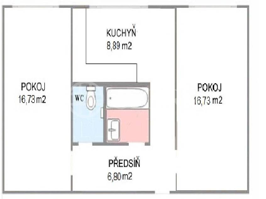 Prodej bytu 2+1, OV, 52m2, ul. Konžská 645/4, Praha 6 - Vokovice