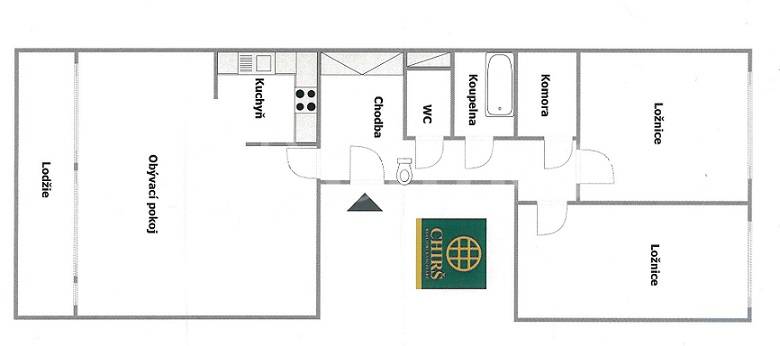 Prodej bytu 3+1/L, DV, 81m2, ul. Bellušova 1870/56, Praha 13