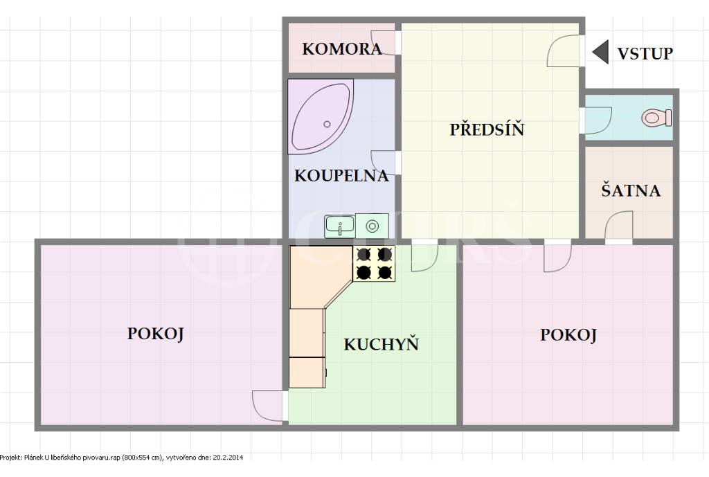 Prodej bytu 2+1, 76 m2, Praha 8 - Libeň