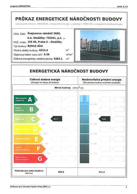 Prodej bytu 2+kk/2xL/GS, OV, 66m2, ul. Švejcarovo náměstí 2660/1, Praha 13 - Stodůlky