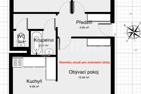 Prodej bytu 3+1/L, 61 m2, DV, Veltruská 18, Praha 9 - Prosek