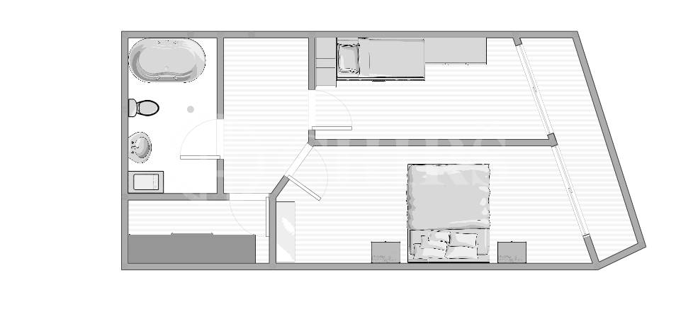 Pronájem bytu 3+kk/T, OV, 70m2, ul. U Kamýku 284/11, Praha 4 - Kamýk