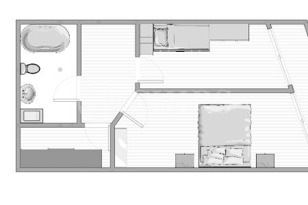 Pronájem bytu 3+kk/T, OV, 70m2, ul. U Kamýku 284/11, Praha 4 - Kamýk