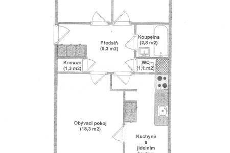 Prodej bytu 3+1 s lodžií, OV, 70m2, ul.  Heranova 1545/8, Praha 5 - Stodůlky