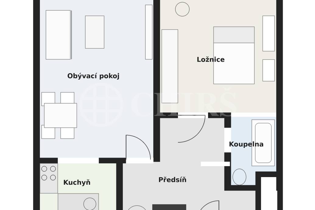 Pronájem  bytu 2+kk s balkonem, 53m2, ul. Mostecká, Praha 1- Malá Strana