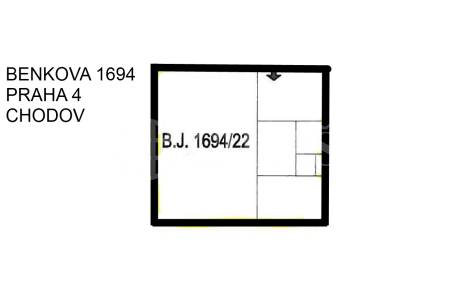 Prodej bytu 1+1, OV, 30m2, ul. Benkova1694/17, Praha 4 - Chodov