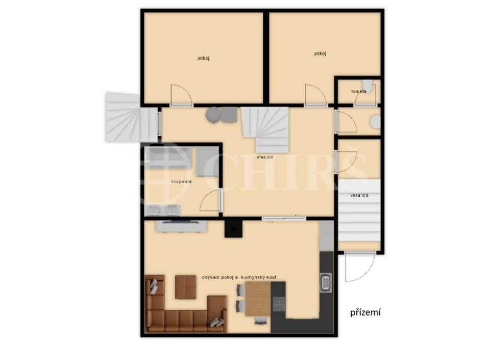 Prodej rodinného domu 6+kk s garáží a klubovnou, ul. Stradonická 28, obec Nižbor, okres Beroun