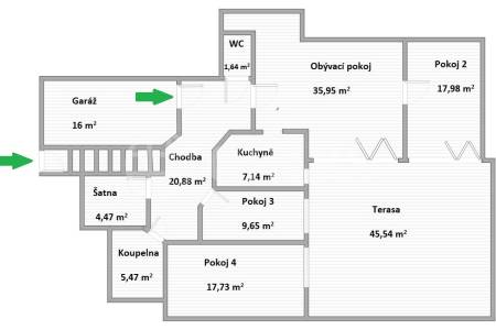 Prodej bytu 4+1 s terasou a garáží, OV, 121m2, ul. Klausova 2559/11, Praha 5 - Stodůlky