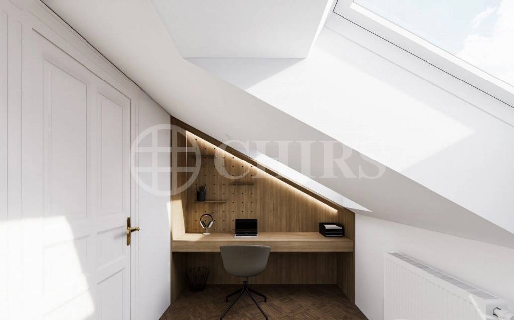 Prodej rozestavěné bytové jednotky - mezonet  3+kk, balkon, OV, 105,3 m², ul. Na Výšinách 900/8 - Praha 7 - Bubeneč