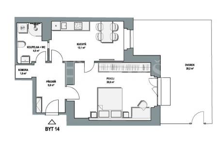 Prodej bytu 2+kk/Z, OV, 81,5 m2, ul. Zemědělská 1576/10, Praha 6-Dejvice