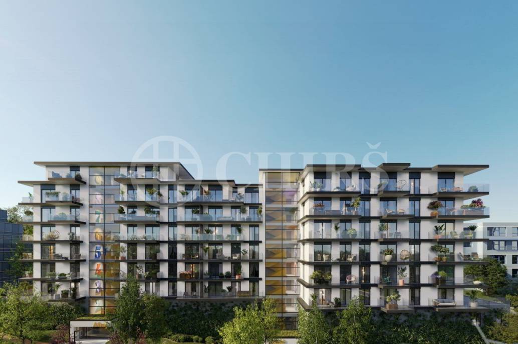 Prodej bytové jednotky 2+kk,  50,1 m², předzahrádka 10,9 m², OV, ul. Československého exilu 1888/4, Praha 12 - Modřany