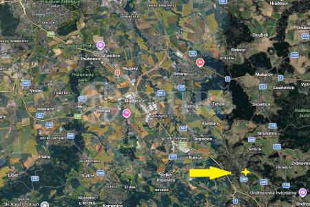 Pronájem pozemku, OV, 1651m2, ul. Hrusická, Mnichovice, okres Praha-východ