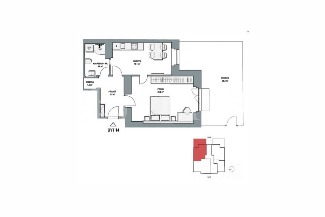 Prodej bytu 2+kk/Z, OV, 81,5 m², ul. Zemědělská 1576/10, Praha 6-Dejvice