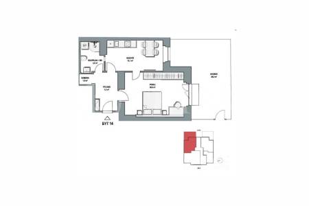 Prodej bytu 2+kk/Z, OV, 81,5 m², ul. Zemědělská 1576/10, Praha 6-Dejvice