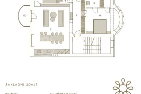 Prodej bytu 3+kk, OV, 102 m2, ul. Na Čihadle 919/34, Praha 6 - Dejvice