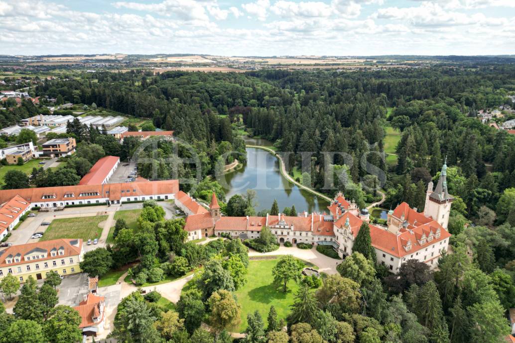 Pronájem rodinného domu 9+1 se zahradou, bazénem a garáží, OV, 390 m2, ul. Ke Školce, Průhonice, Praha-západ