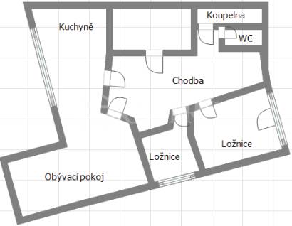 Pronájem bytu 3+1 s terasou, 153 m2, P6 - Břevnov, ul. Bělohorská