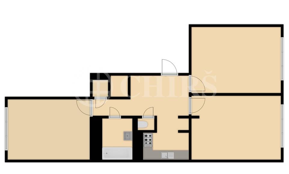 Pronájem bytu 3+kk, 74 m², sklep, ul. Zelená 944/5, Praha 6 – Bubeneč