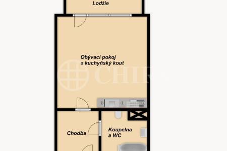 Prodej bytu 1+kk s lodžií, OV, 31m2, ul. Rudolfa Holeky 634/1, Praha - Černý Most