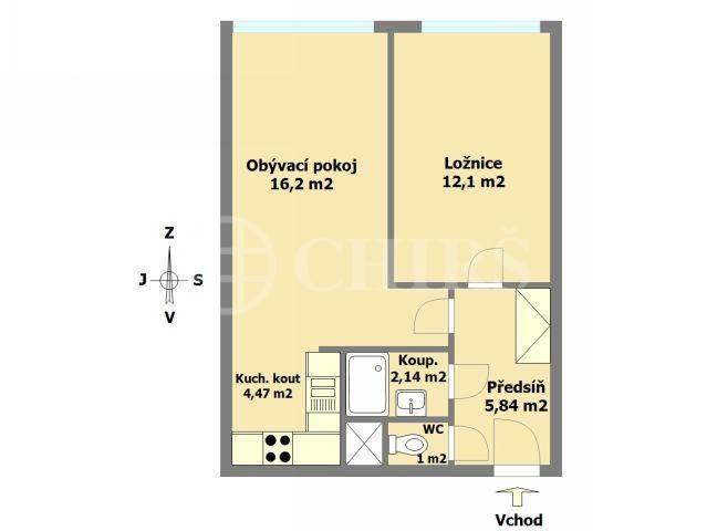 Prodej bytu 2+kk, OV, 43 m2, ul. Mohylová 1966/8, Praha 13 Stodůlky