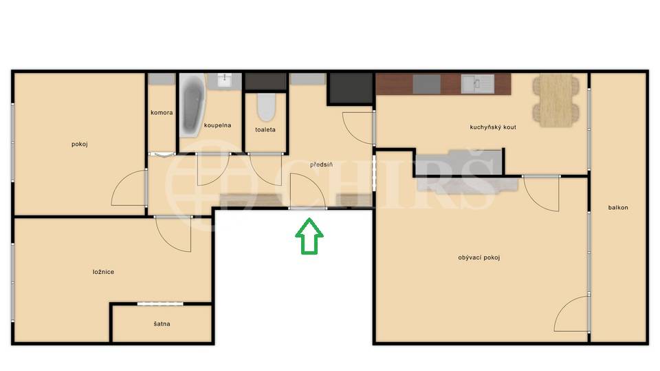 Prodej bytu 3+kk s lodžií a sklepem, OV, 84m2, ul. Janského 2250/37, Praha 5 - Stodůlky