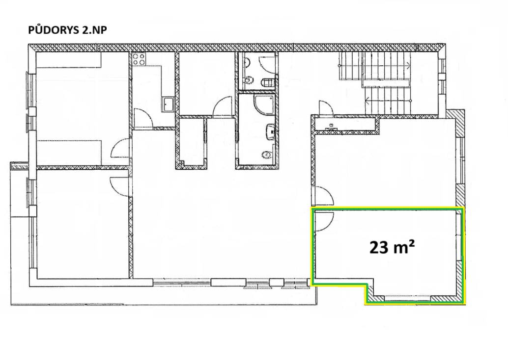 Pronájem kanceláře, OV, 20m2, ul. Armády 2793/26, Praha 5 - Stodůlky