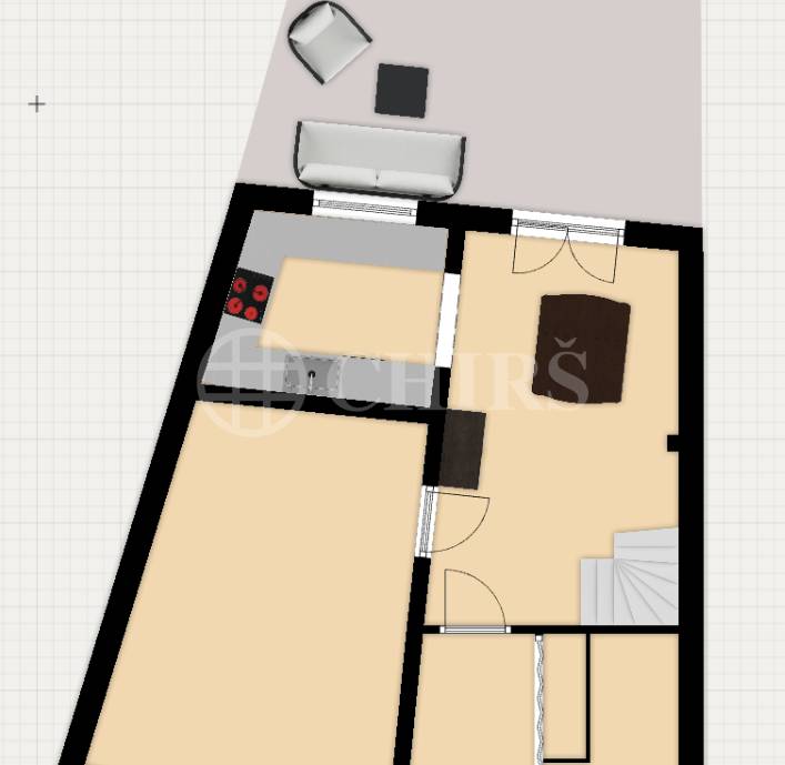 Pronájem rodinného domu 5+kk se zahradou, garáží a balkonem, ul. Mezi Lány 756/7b, Praha 5 - Jinonice