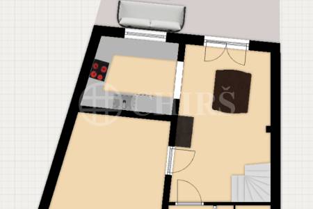 Pronájem rodinného domu 5+kk se zahradou, garáží a balkonem, ul. Mezi Lány 756/7b, Praha 5 - Jinonice