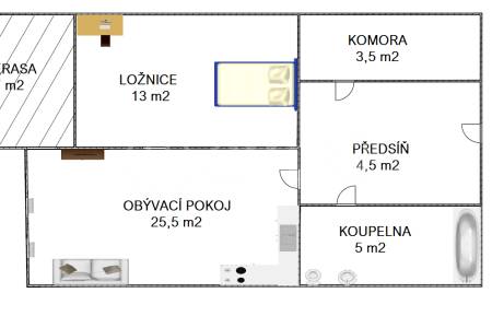 Prodej bytu 2+kk, 51m2 s balkonem, ul. Zakšínská 607/11, Praha 9 – Střížkov