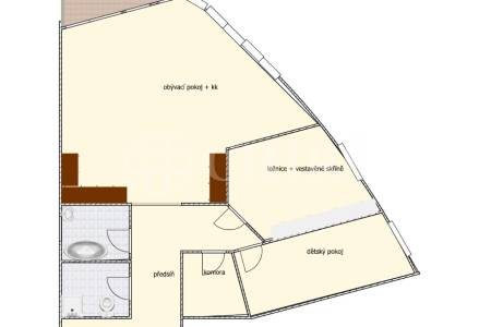 Prodej bytu 3+kk, OV, 121 m2, ul.Devonská 1179/4, Praha 5 - Hlubočepy 