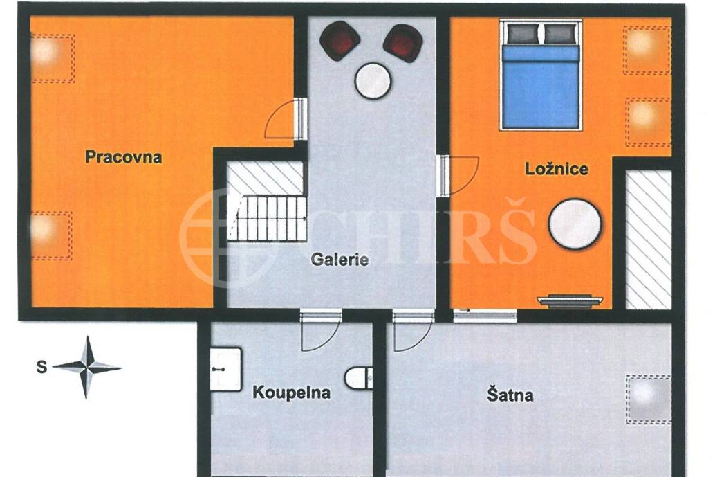 Prodej bytu 5+1 s balkonem, OV, 144m2, ul. U Stírky 2034/4, Praha 8 - Libeň