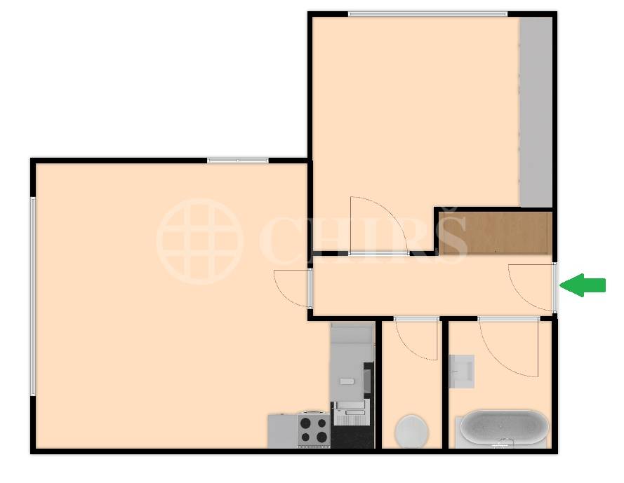 Prodej bytu 2+kk, OV, 54m2, ul. Nová kolonie 1450/2, Praha 5 - Stodůlky