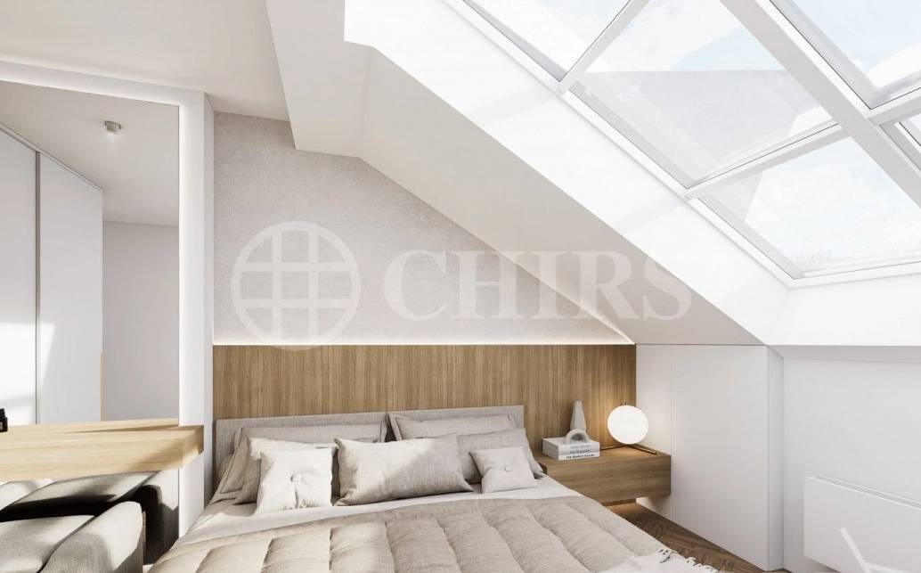 Prodej rozestavěné bytové jednotky - mezonet  3+kk, balkon, OV, 105,3 m², ul. Na Výšinách 900/8 - Praha 7 - Bubeneč