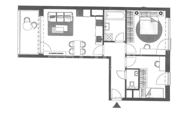 Pronájem bytu 3+kk, OV, 60m2, ul. Dostalové 1283/8, Praha 5 - Hlubočepy