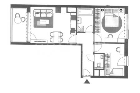 Pronájem bytu 3+kk, OV, 60m2, ul. Dostalové 1283/8, Praha 5 - Hlubočepy